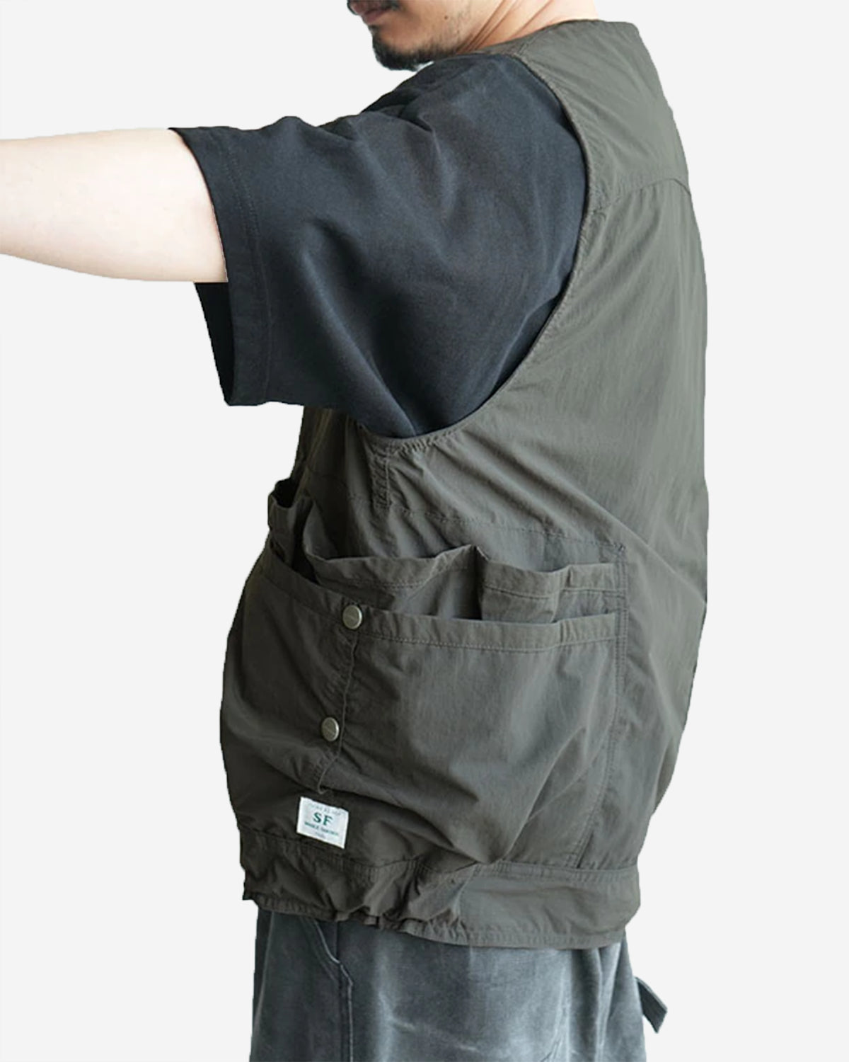 Overgrown Hiker Vest - Charcoal