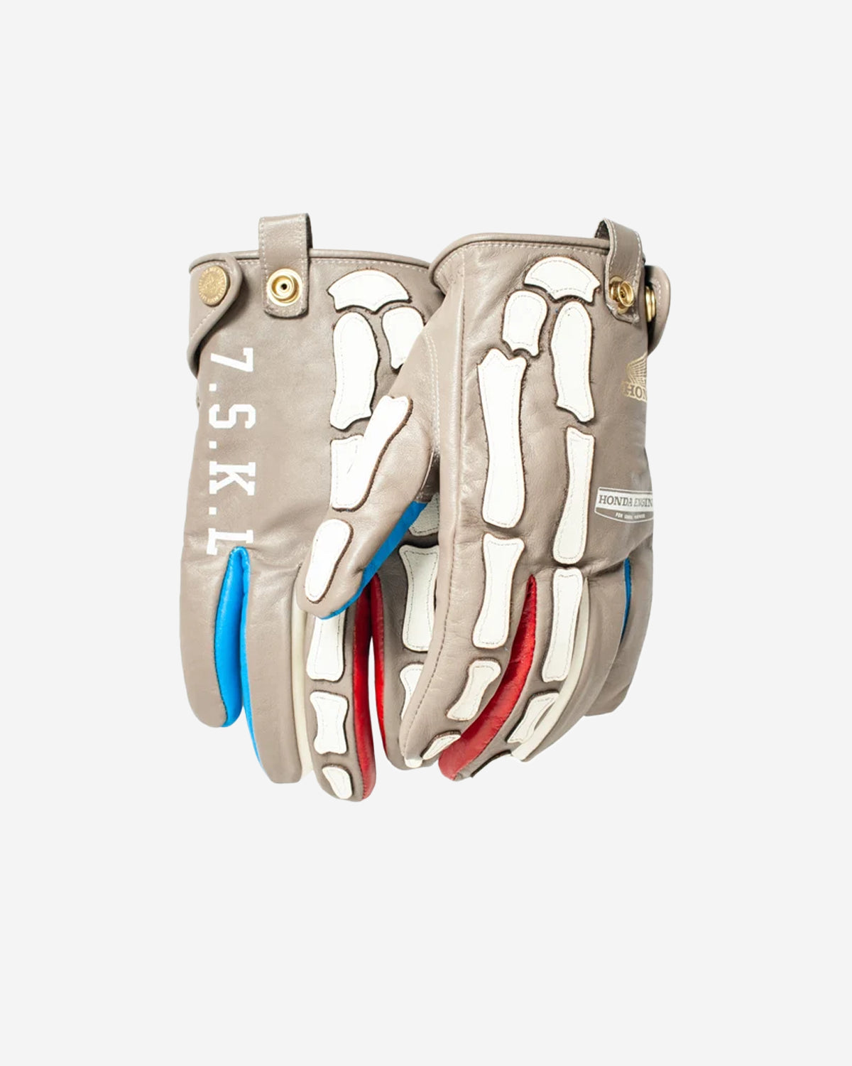 Honda x Seveskig Cow Leather X-ray Gloves Honda - Beige