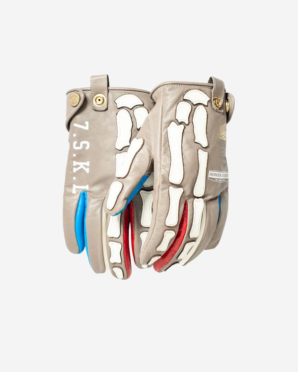 Honda x Seveskig Cow Leather X-ray Gloves Honda - Beige