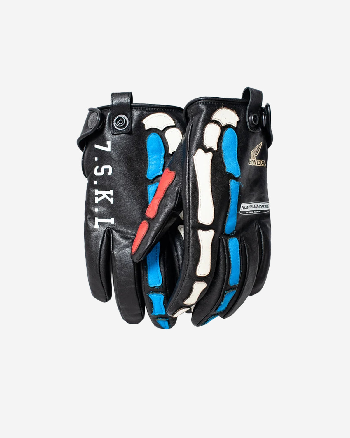 Honda x Seveskig Cow Leather X-ray Gloves Honda - Black