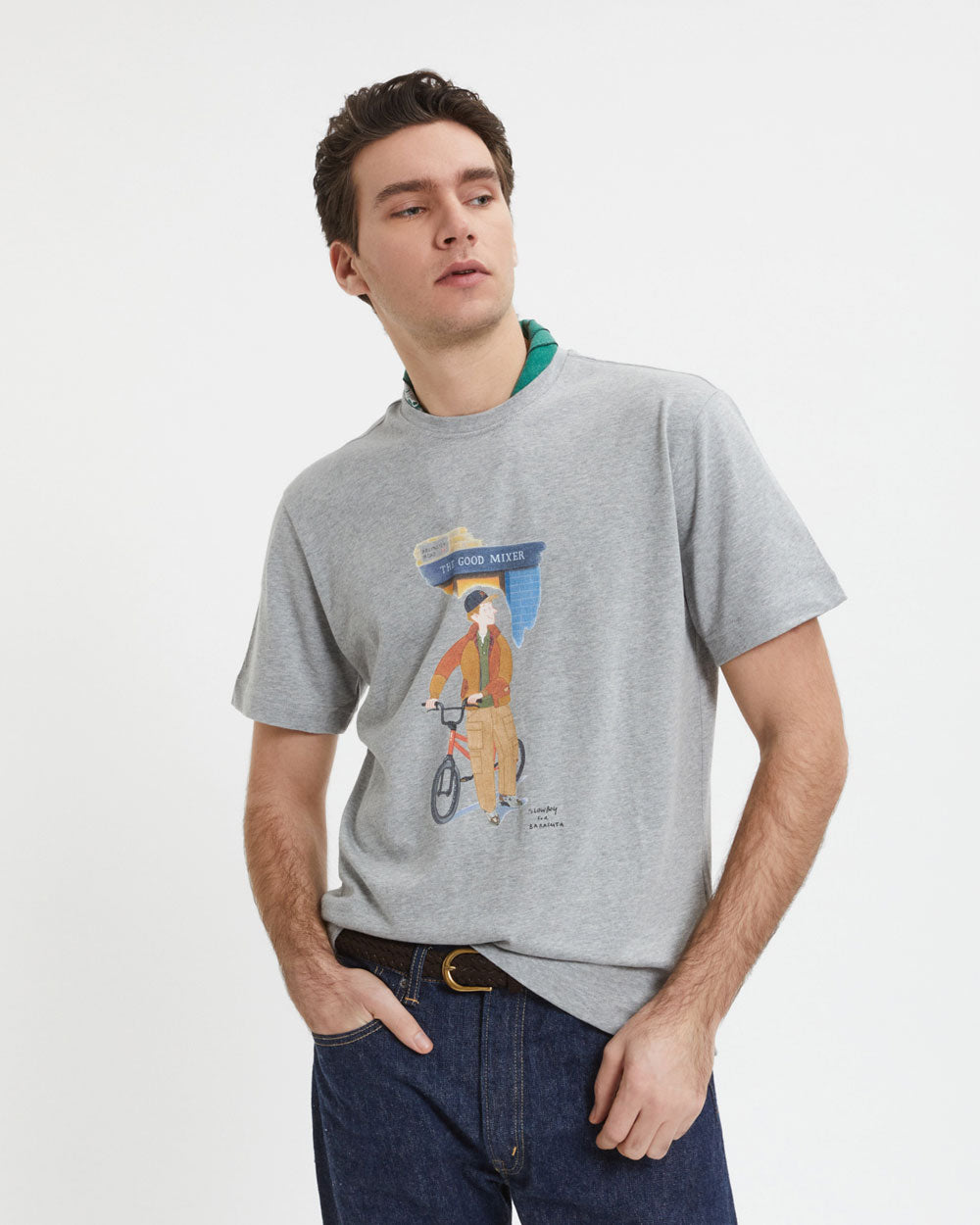 Slowboy Arlington T-Shirt - Grey Melange