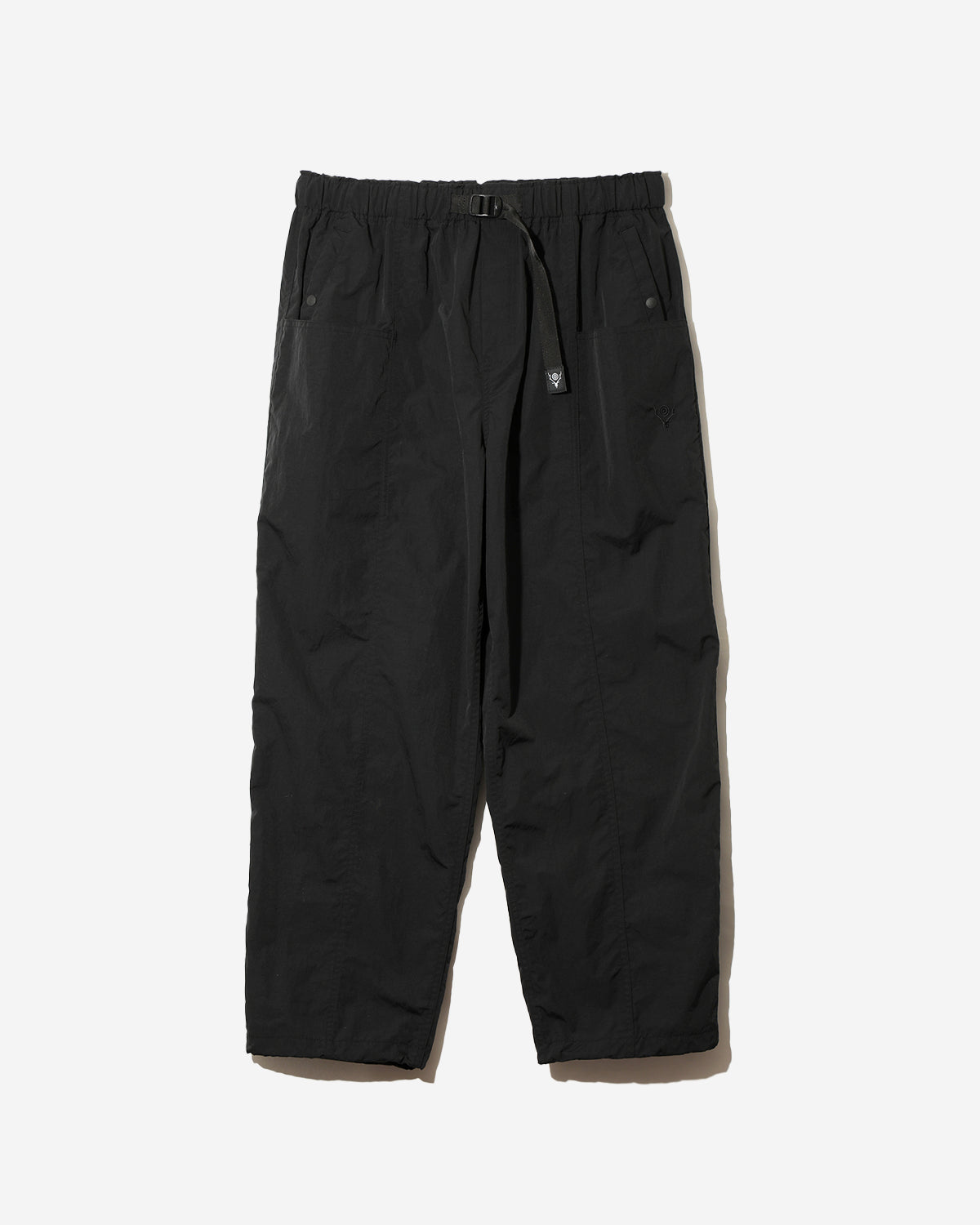 Belted C.S.Pant - Nylon Tussah - Black