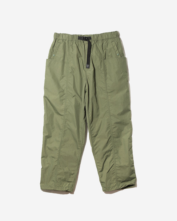 Belted C.S.Pant - Nylon Tussah - Olive
