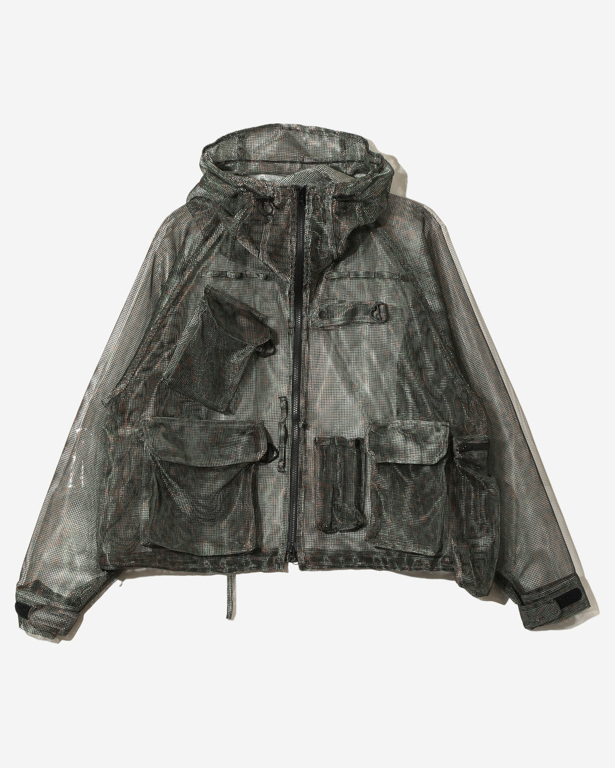 Bush Trek Jacket - Printed Heavyweight Mesh - Green