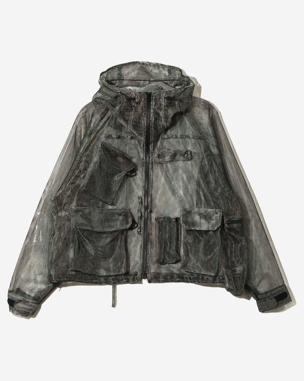Bush Trek Jacket - Printed Heavyweight Mesh - Green