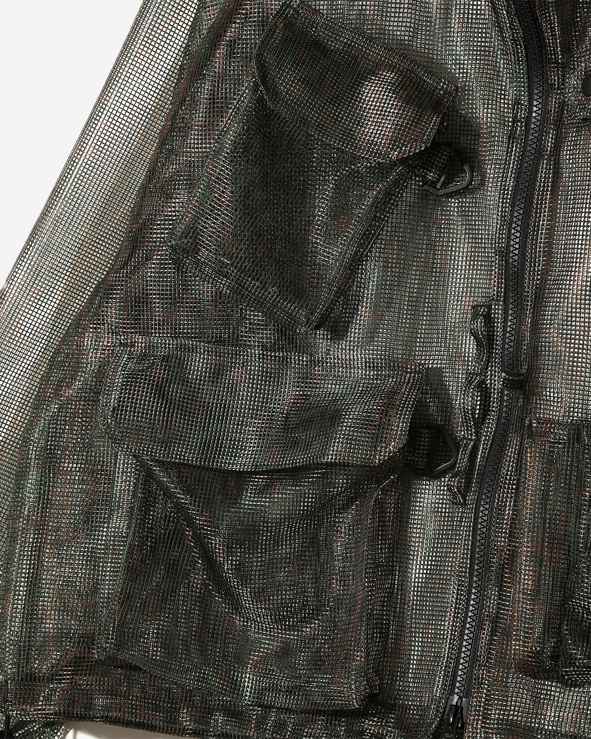 Bush Trek Jacket - Printed Heavyweight Mesh - Green