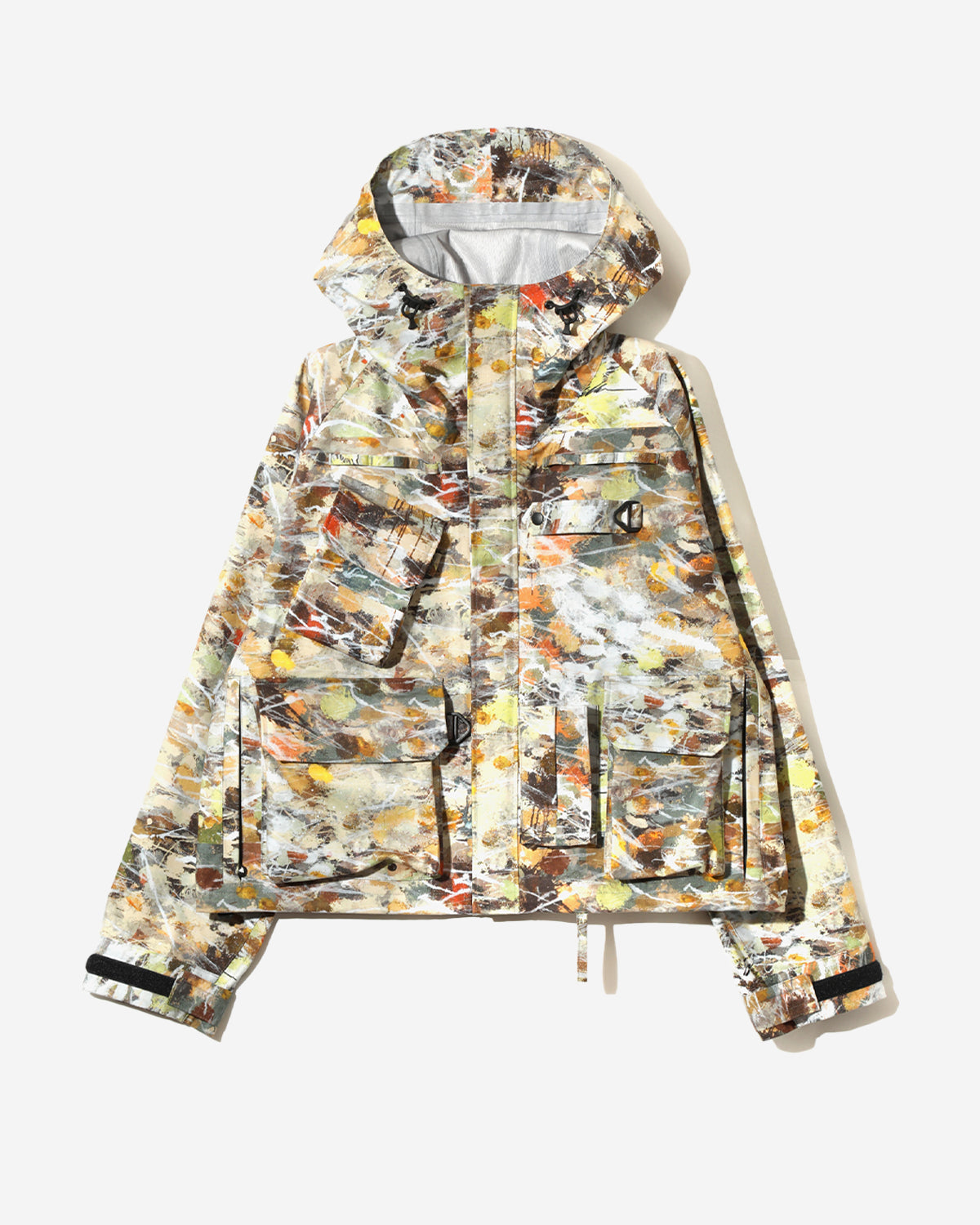 South2 West8 x Ben Miller River Trek Jacket - Printed Cotton Ripstop / 3Layer - Beige