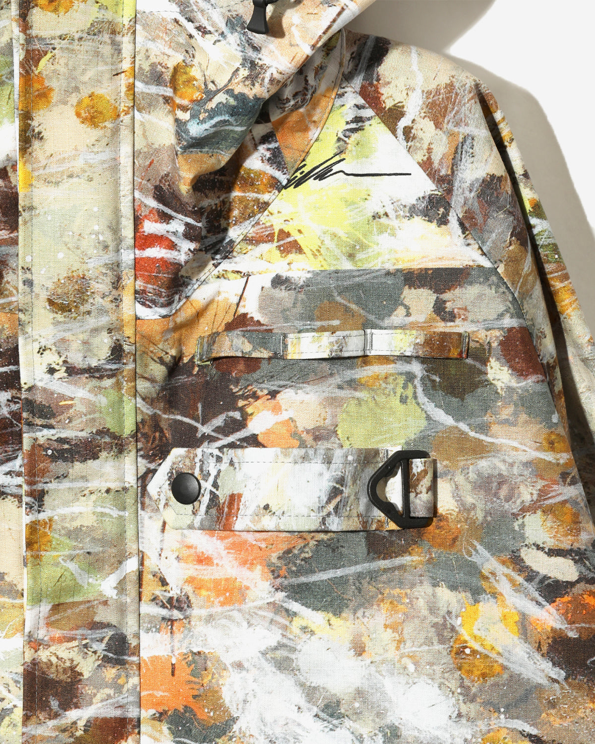 South2 West8 x Ben Miller River Trek Jacket - Printed Cotton Ripstop / 3Layer - Beige