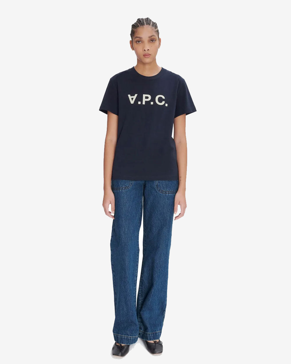 Standard Grand VPC T-Shirt - Dark Navy Blue/Ecru