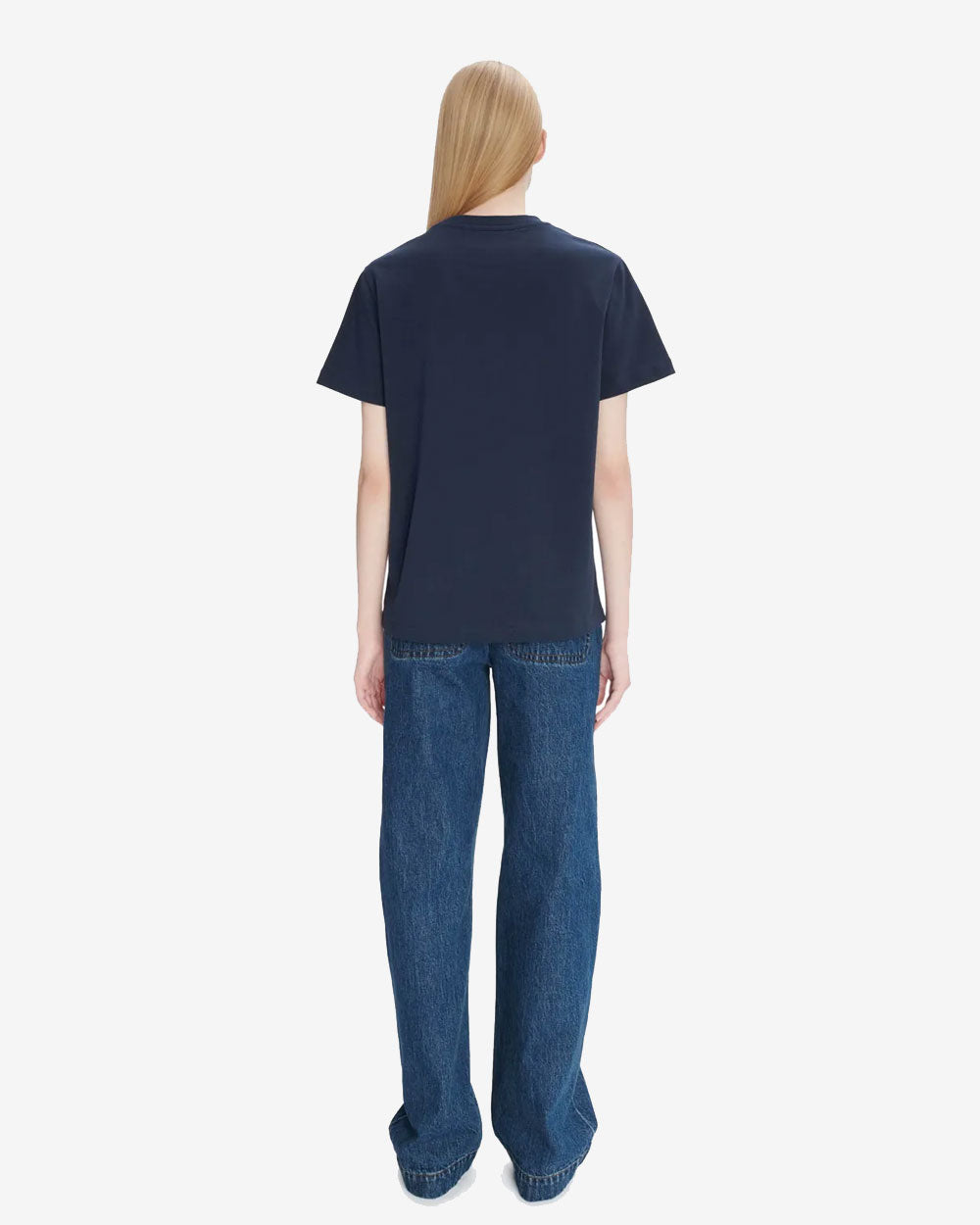 Standard Rue Madame T-Shirt - Dark Navy Blue/Ecru