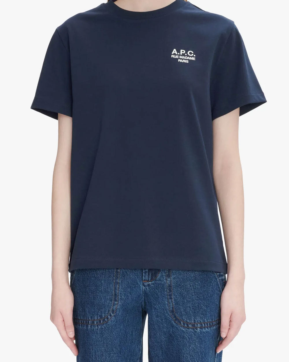 Standard Rue Madame T-Shirt - Dark Navy Blue/Ecru