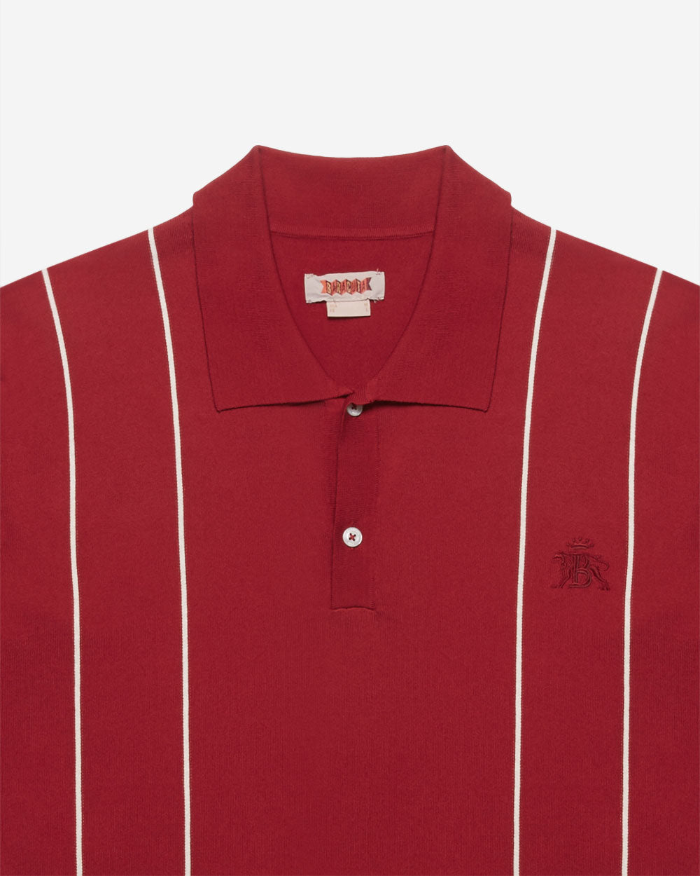 Classic Polo Knit - Ruby Wine