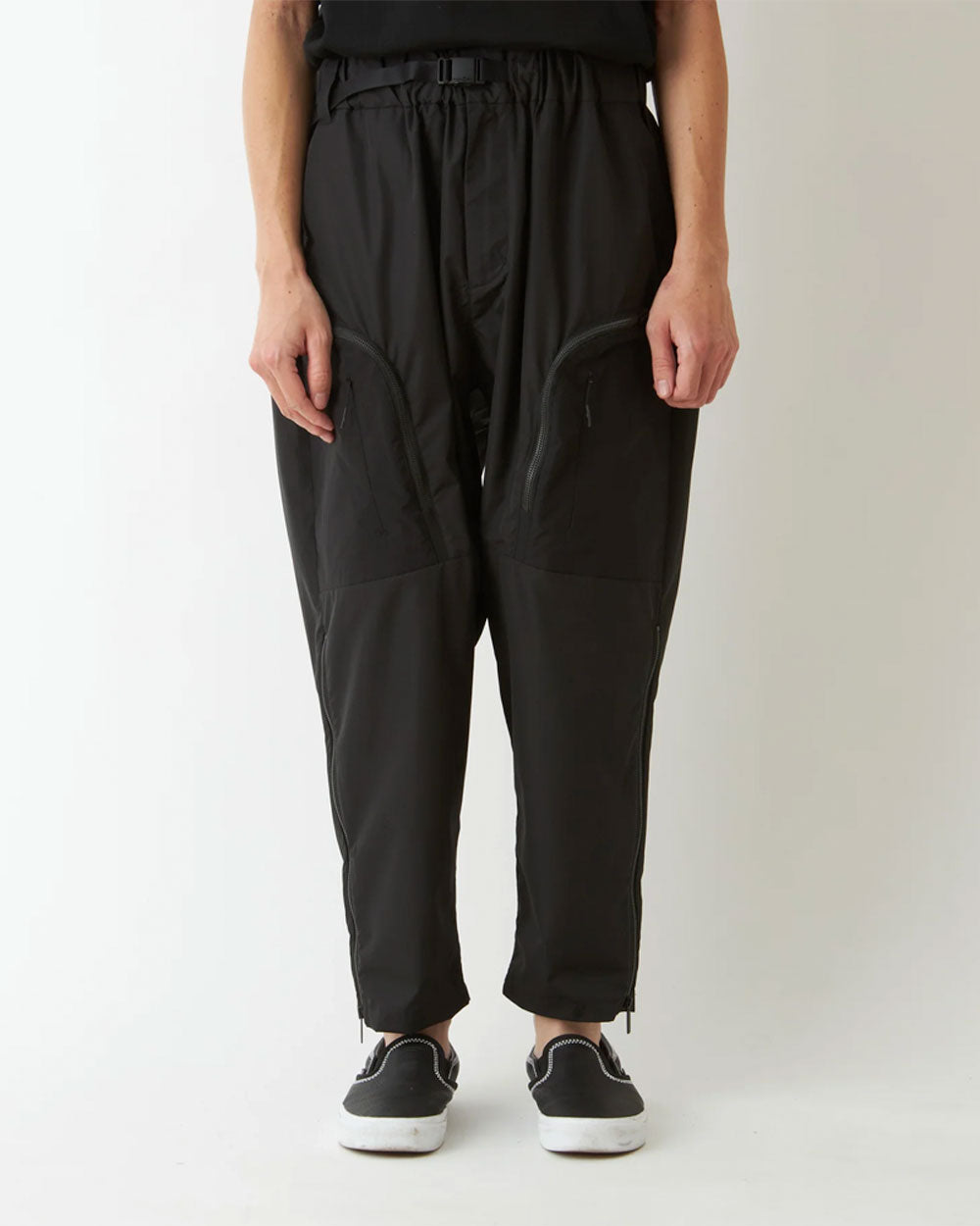 Tapered Cargo Pants - Black