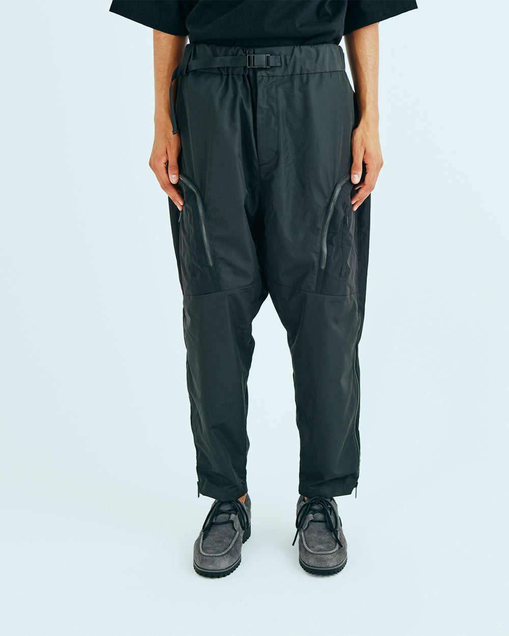 Tapered Cargo Pants - Black