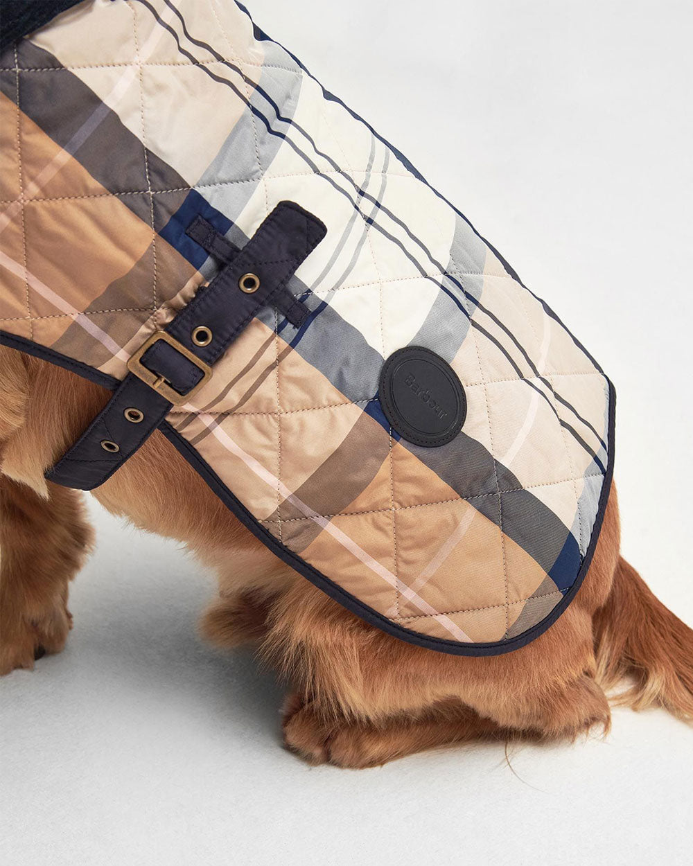 Tartan Dog Coat - Primrose Hessian