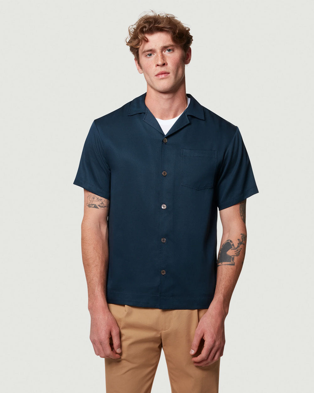 Tencel Shirt - Navy