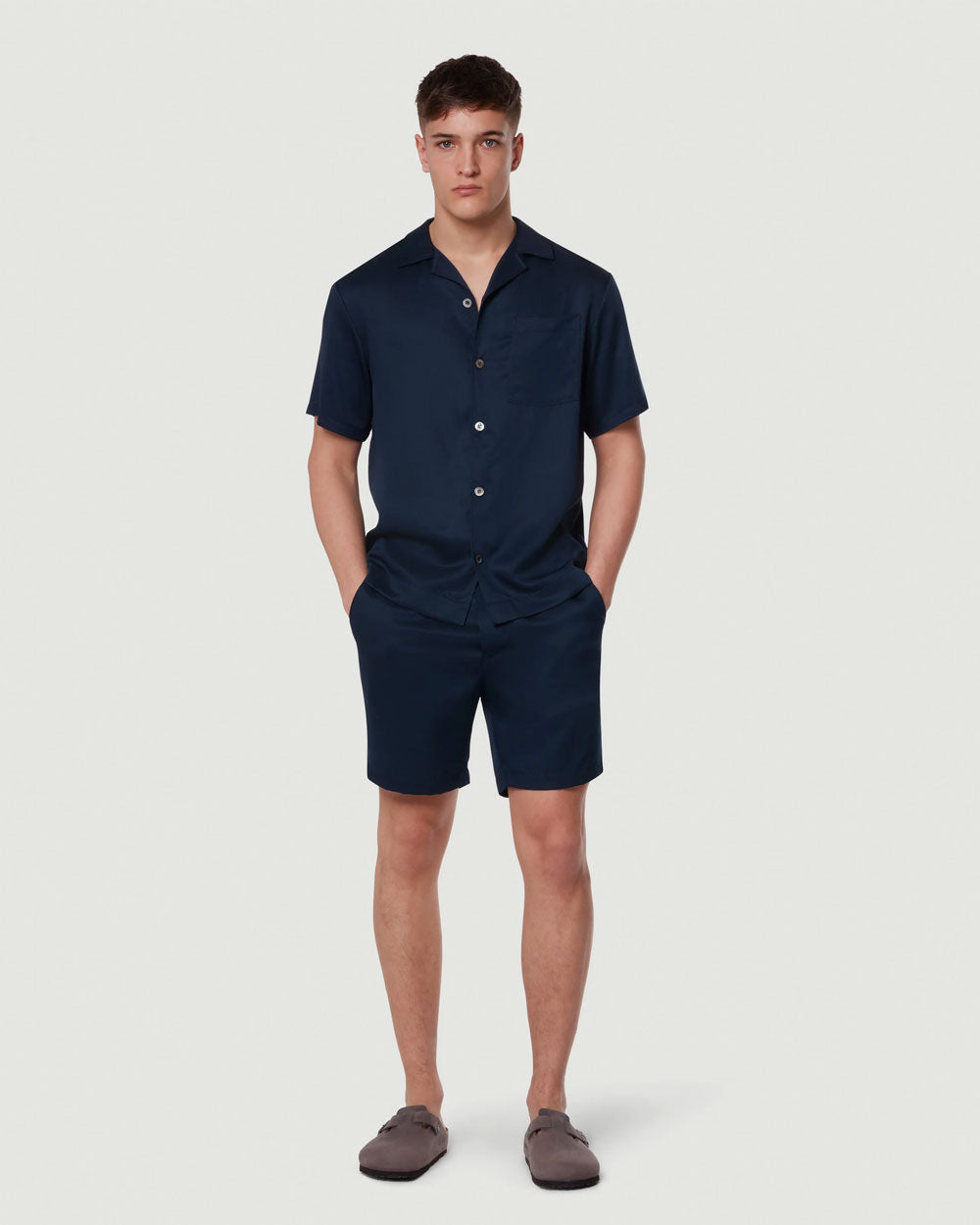 Tencel Short -Navy