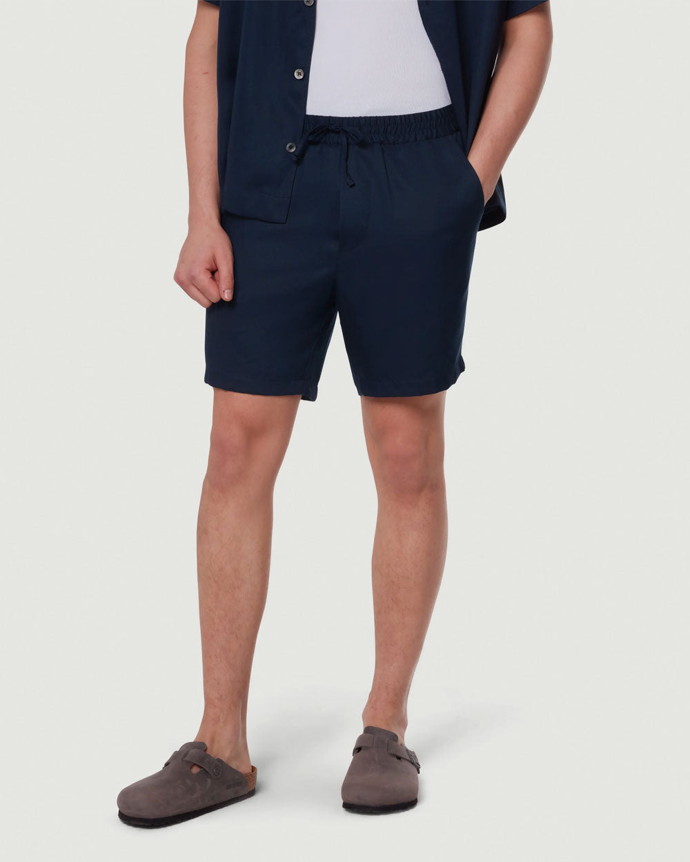 Tencel Short -Navy