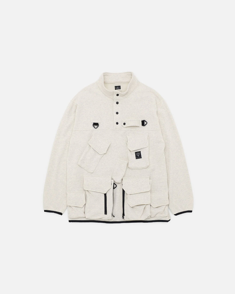 Tenkara Trout Pullover Jacket - Cotton French Terry - Oatmeal