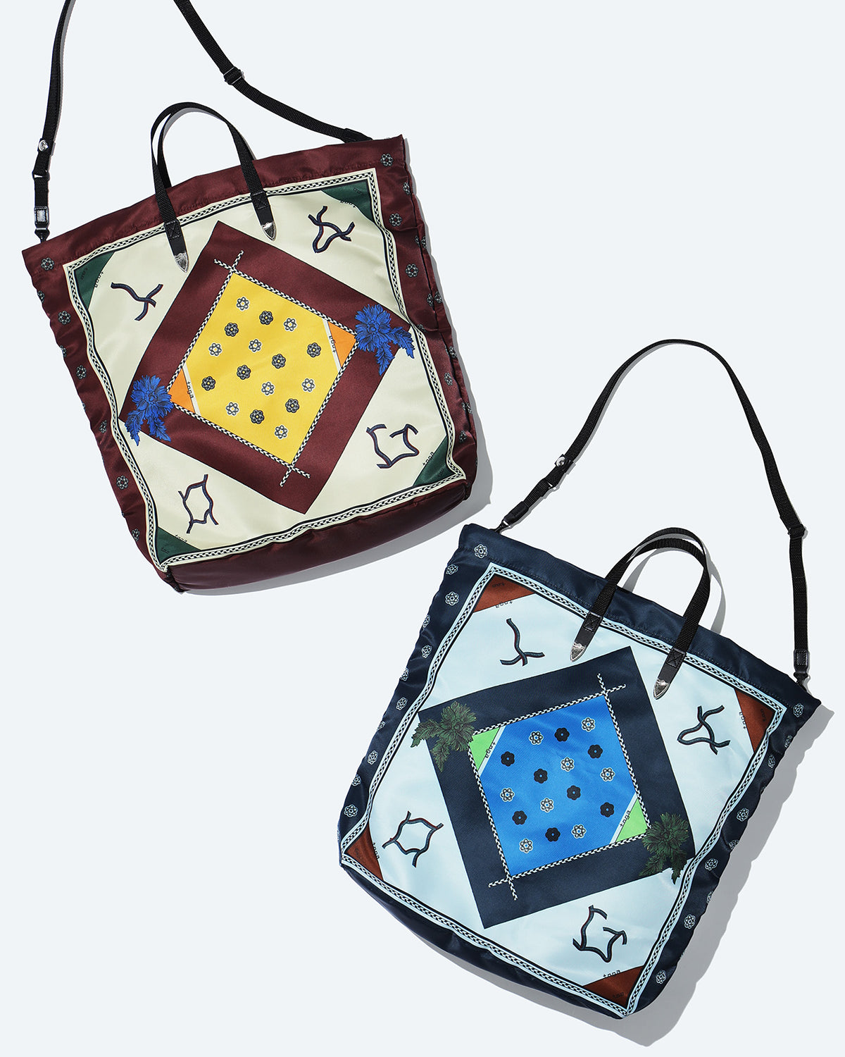 Print Tote Bag - L.Blue