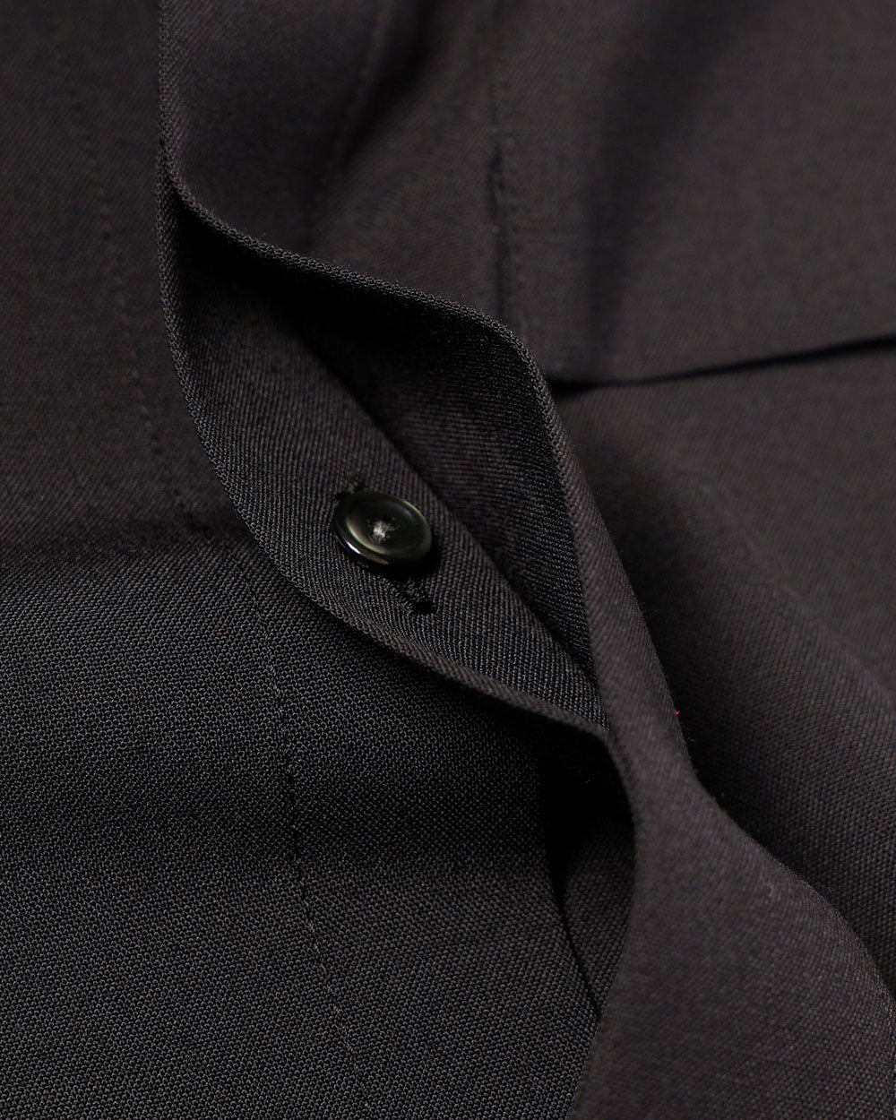 Tropical Twill Square Pocket Shirt - Black