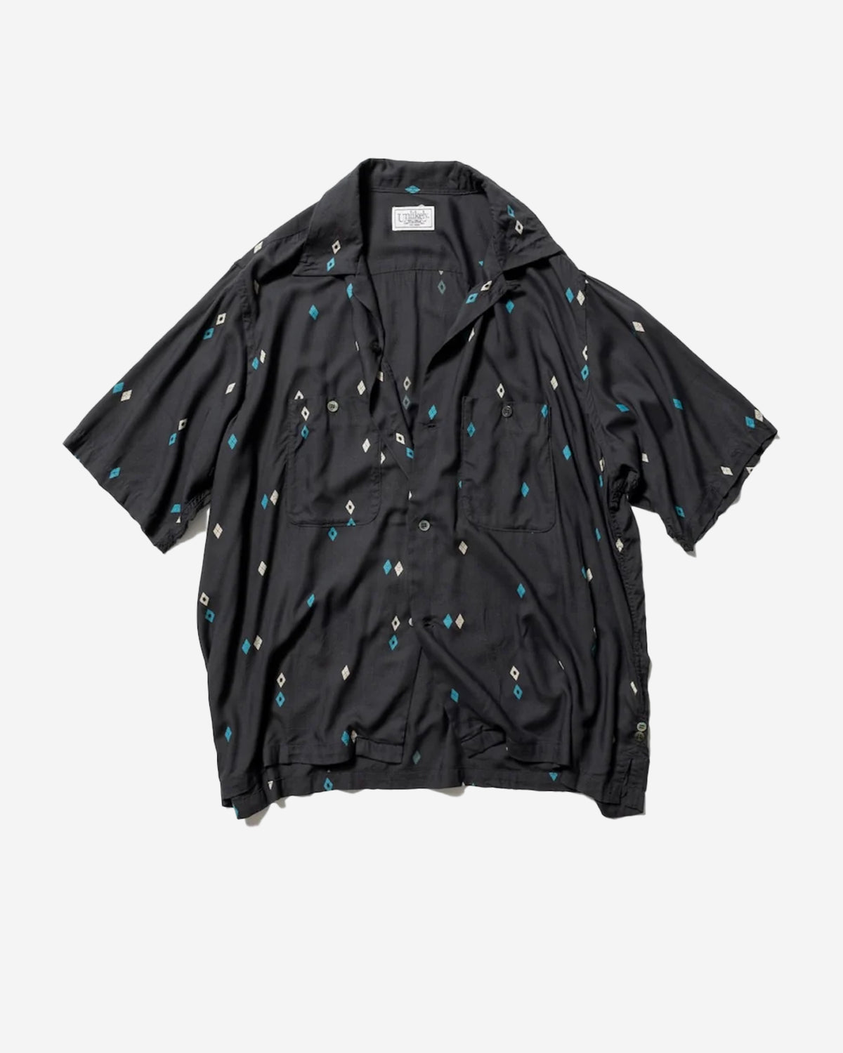 Unlikely Rayon Shirts S/S Argyle  - Charcoal