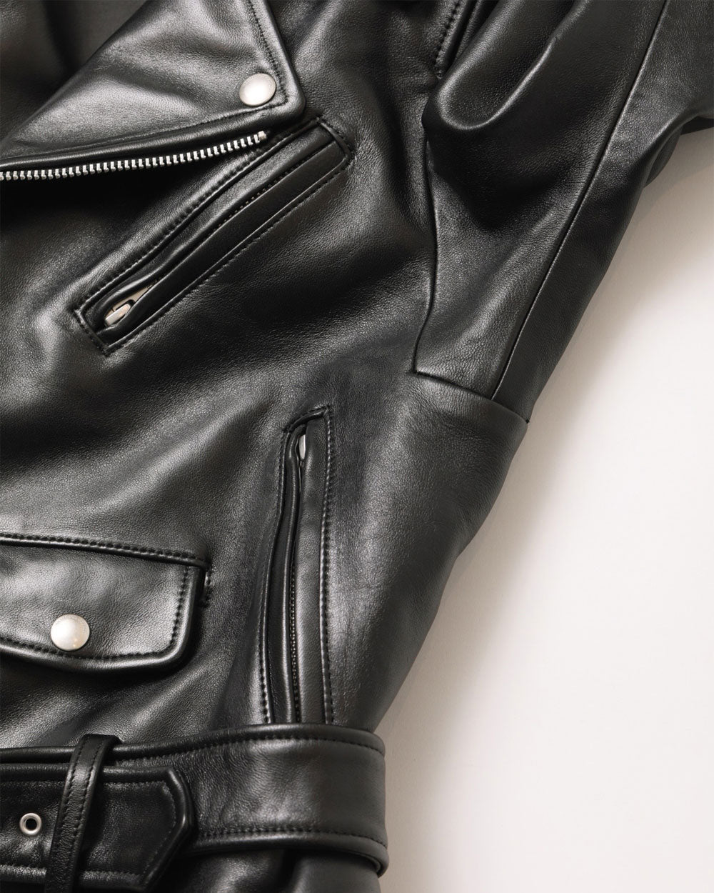 Vintage Leather THE /A Riders Jacket - Black