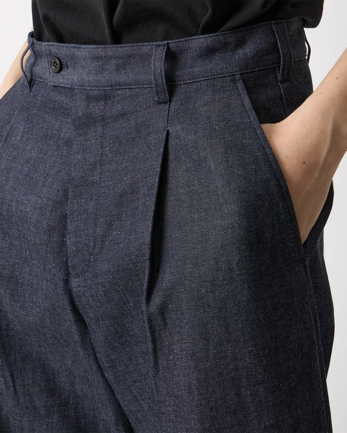 Denim Curve Pants - Indigo