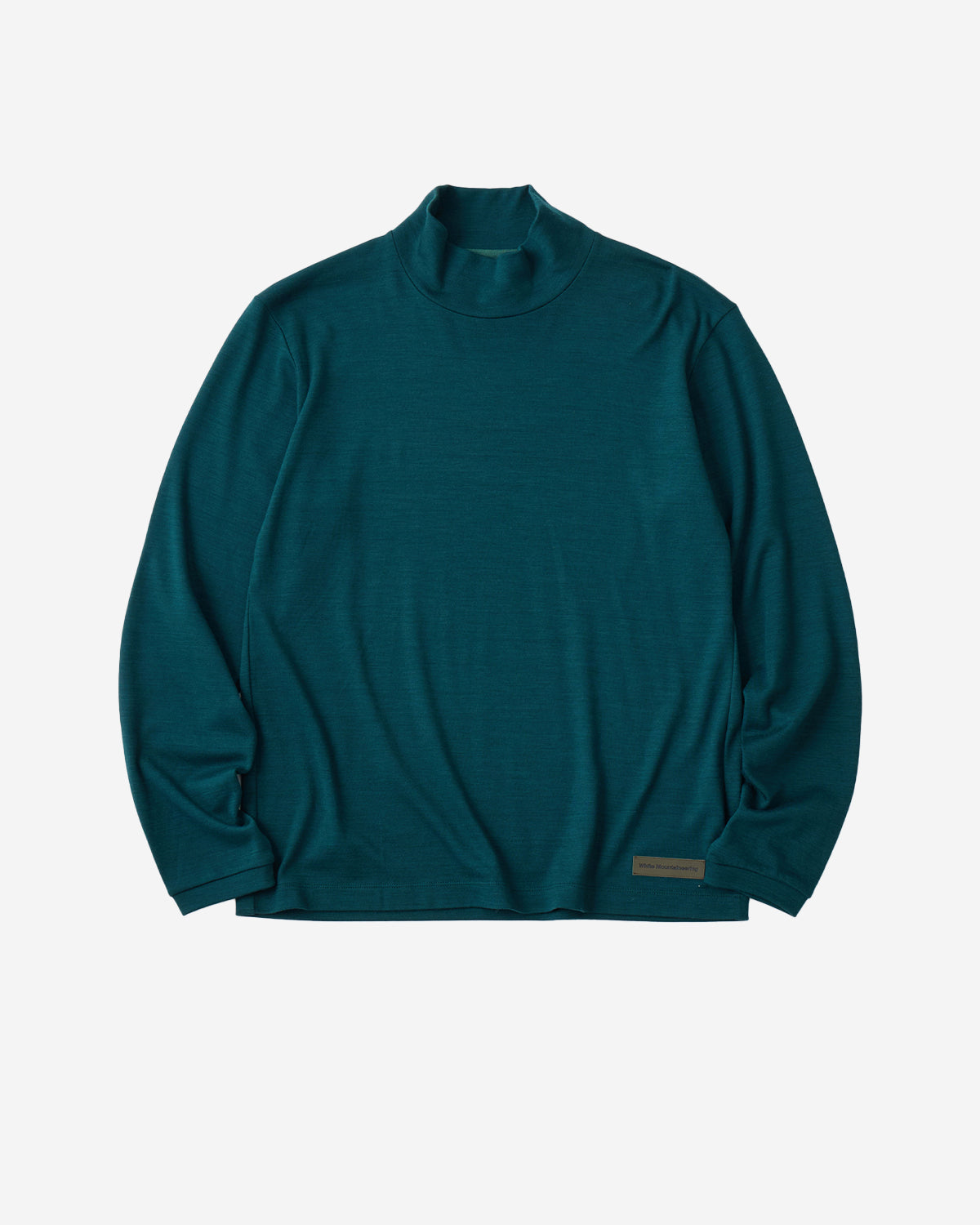 Mock Neck Long Sleeve T-Shirt - Green