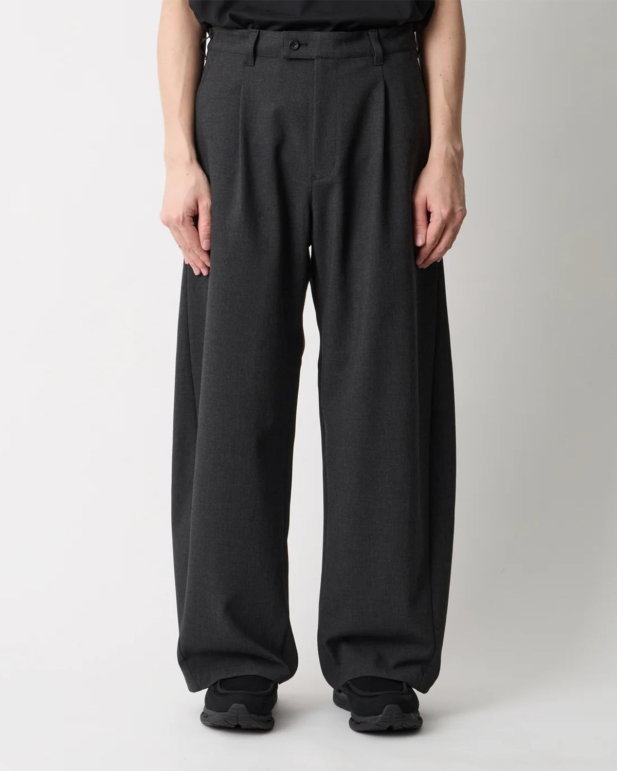 Stretch Curve Pants - Charcoal