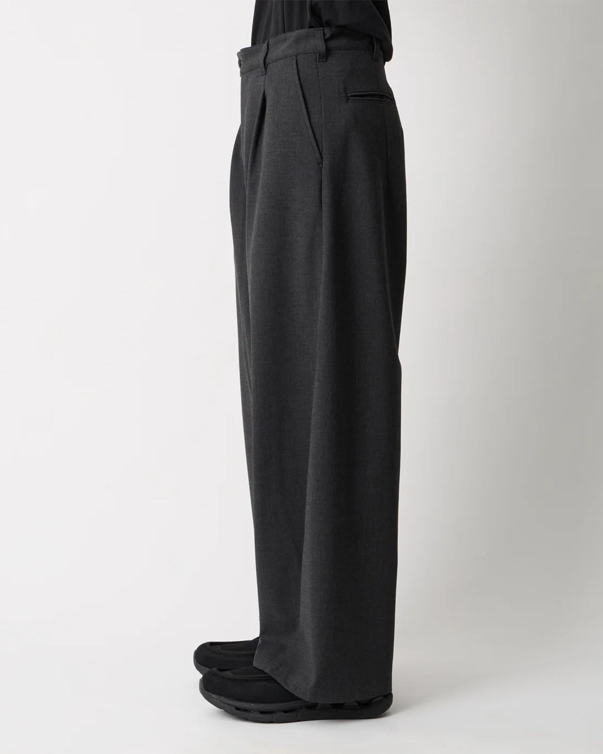 Stretch Curve Pants - Charcoal