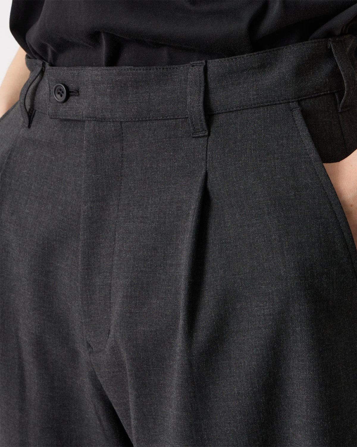 Stretch Curve Pants - Charcoal