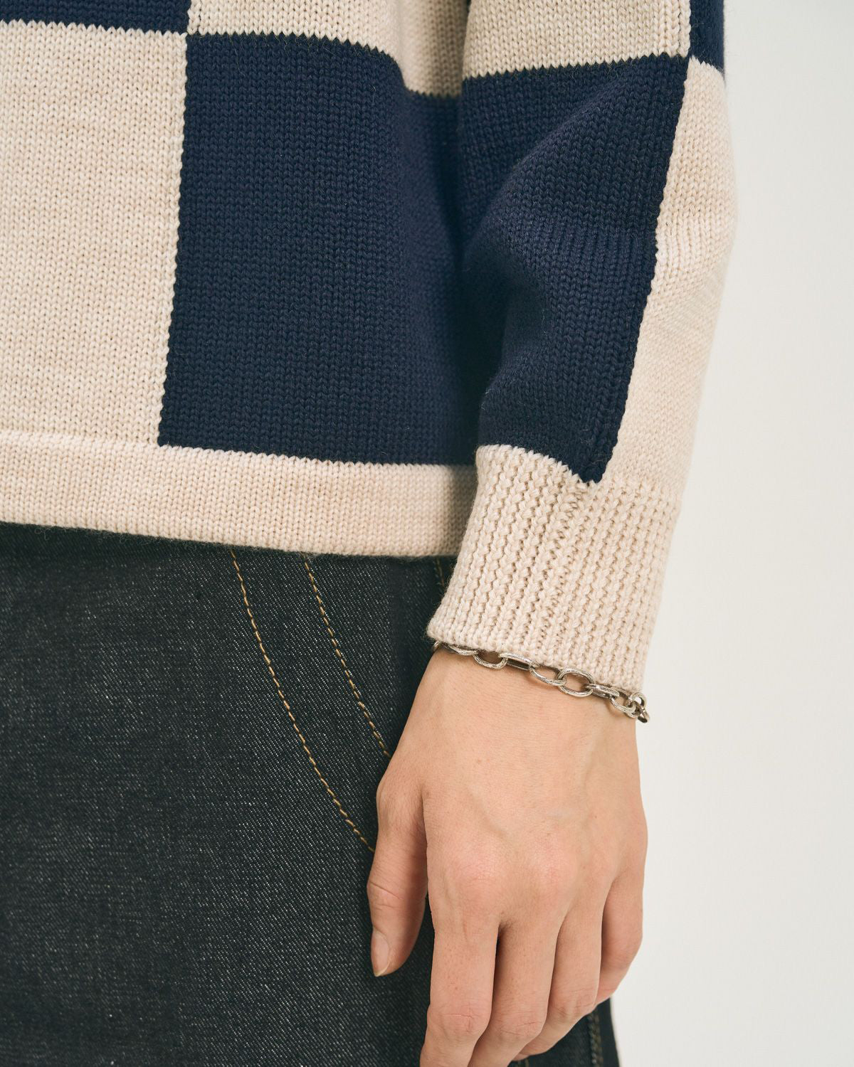 Racing Pullover - Navy / Off-White