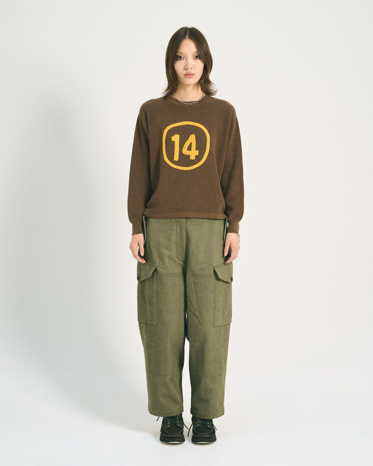 Team Waffle Pullover - Brown