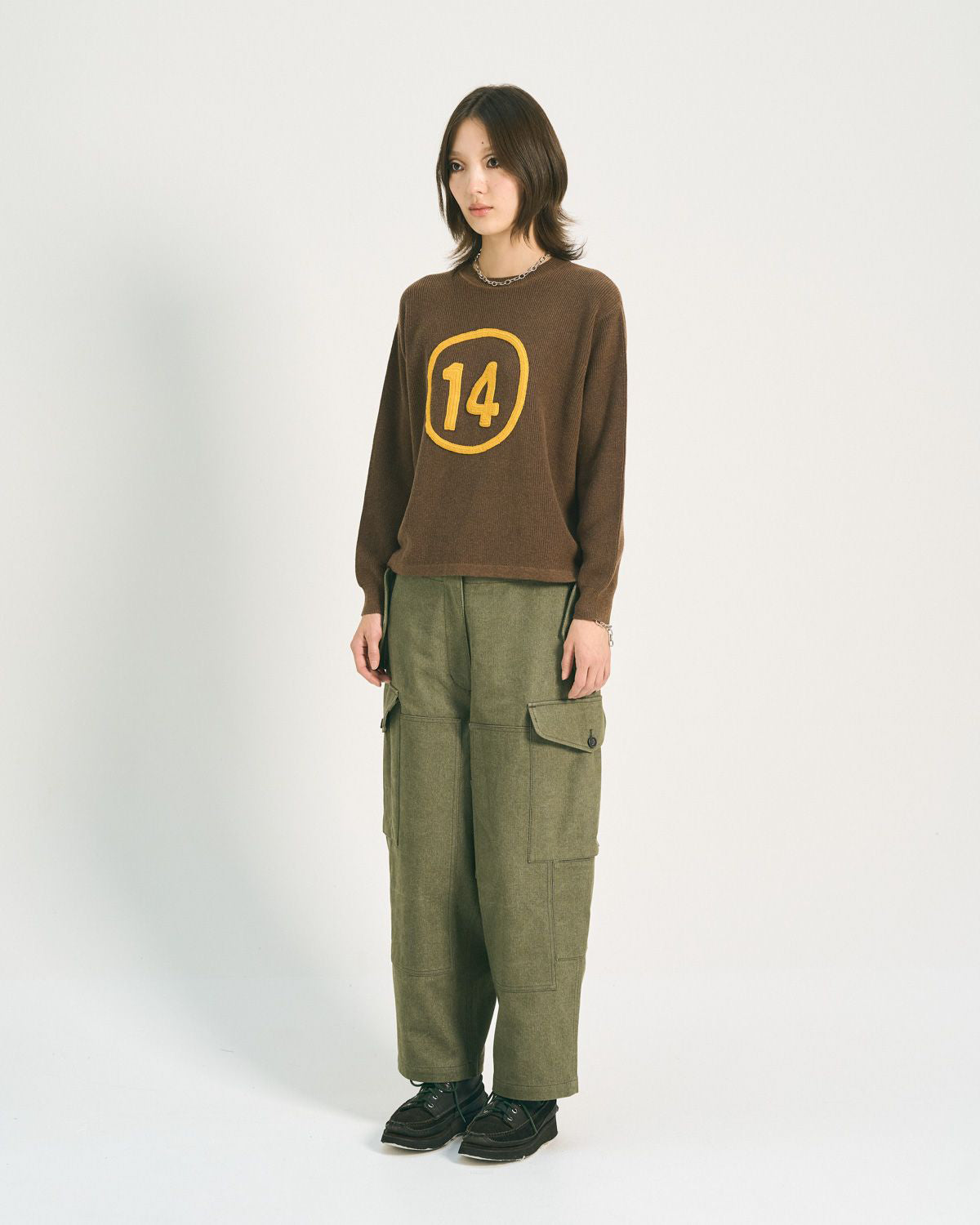 Team Waffle Pullover - Brown