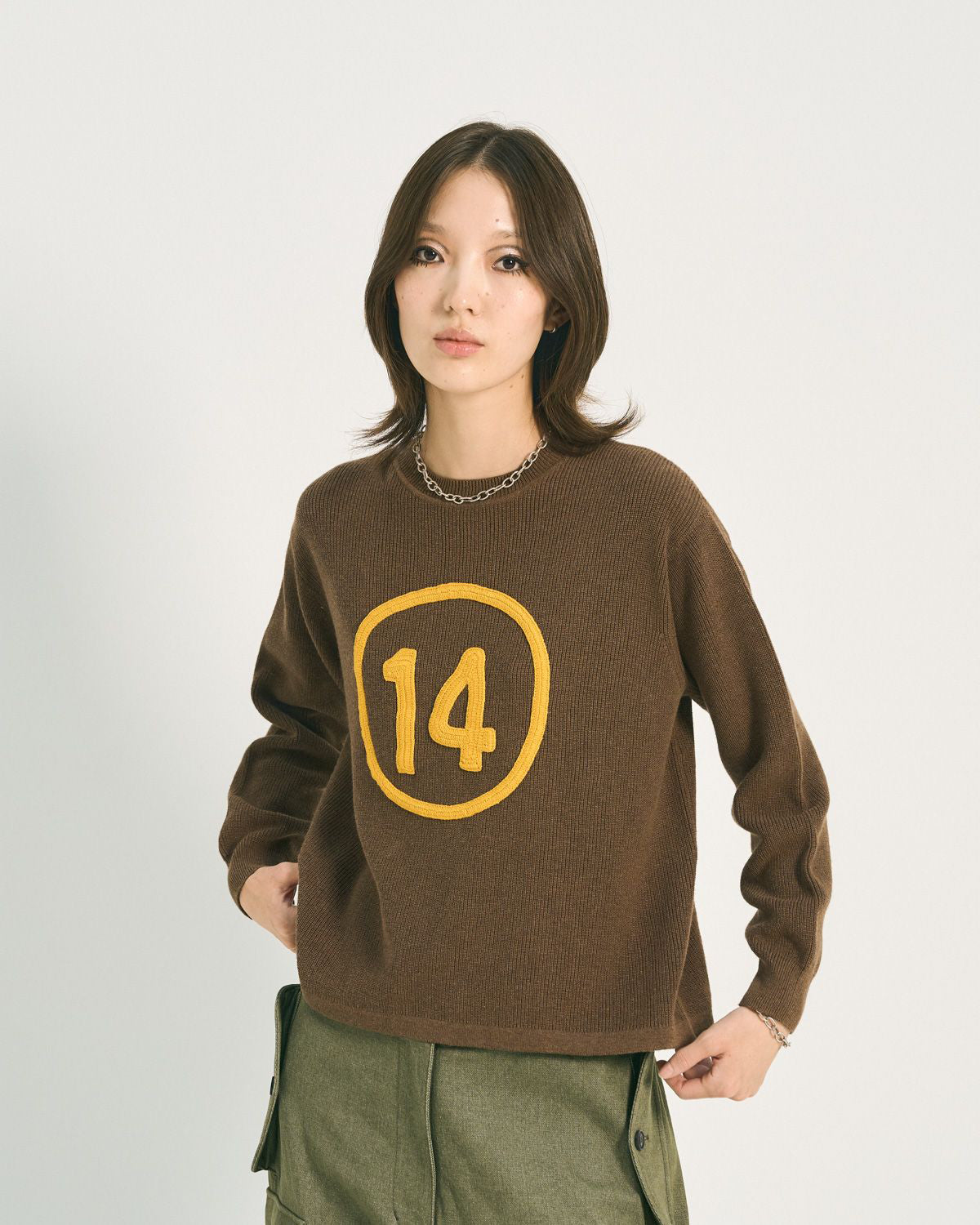 Team Waffle Pullover - Brown